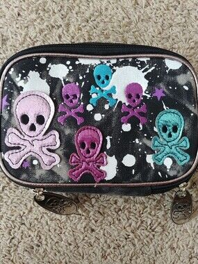 Black Skull Canvas Bag & Free CC Spinner Ring Size 8